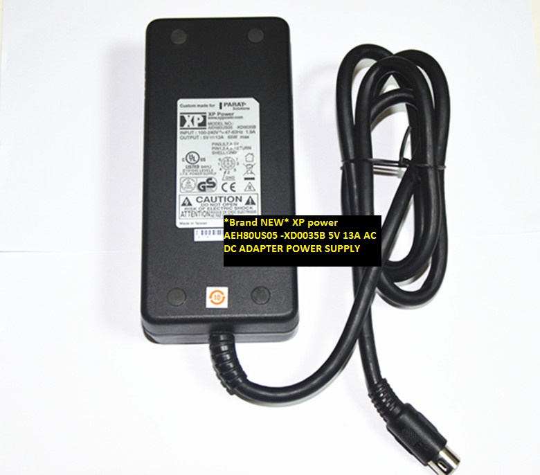 *Brand NEW* AC DC ADAPTER 5V 13A XP power 8pins AEH80US05 -XD0035B POWER SUPPLY